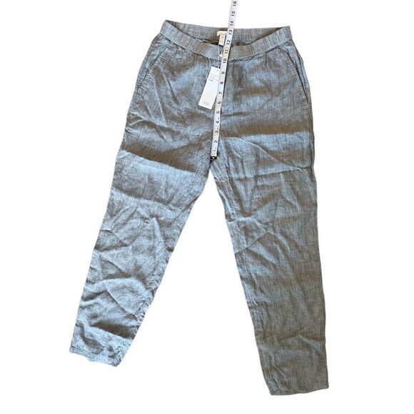 Eileen Fisher Slouchy Ankle Chambray Linen Pants Size PP/PTP - Picture 7 of 10